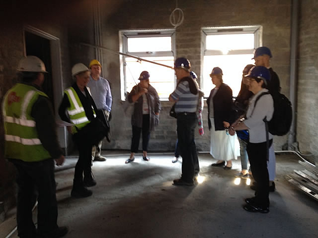 Project Team, staff & co having a look around