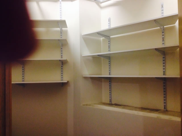 Shelves ready for Steve's commentaries